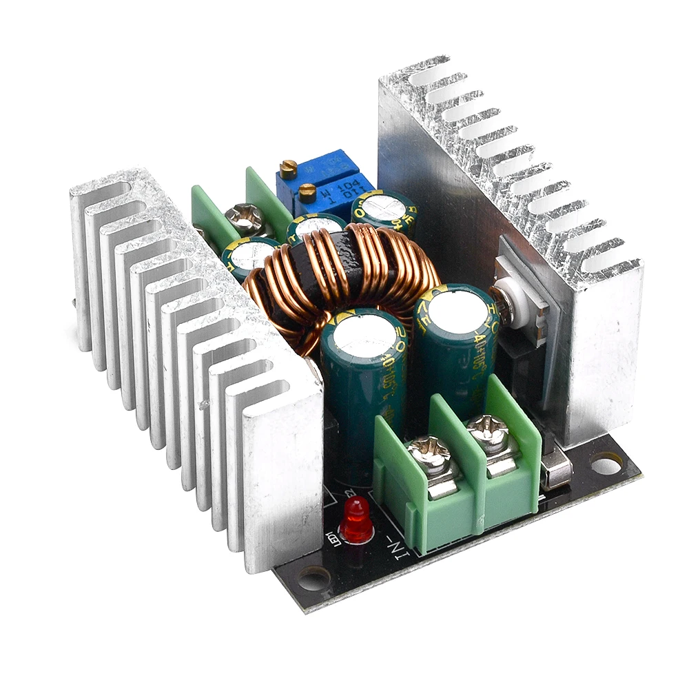 300W 20A DC-DC Buck Converter Step Down Module Constant Current LED Driver Power Step Down Voltage Module Electrolytic Capacitor