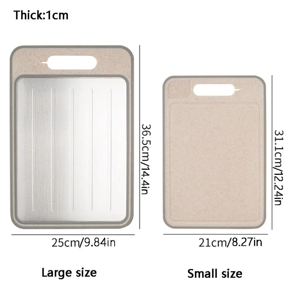 Double Sided Cutting Board Thickened Multifunctional Chopping Board Thawing Stainless Steel Kneading Dough Board Cut Vegetables