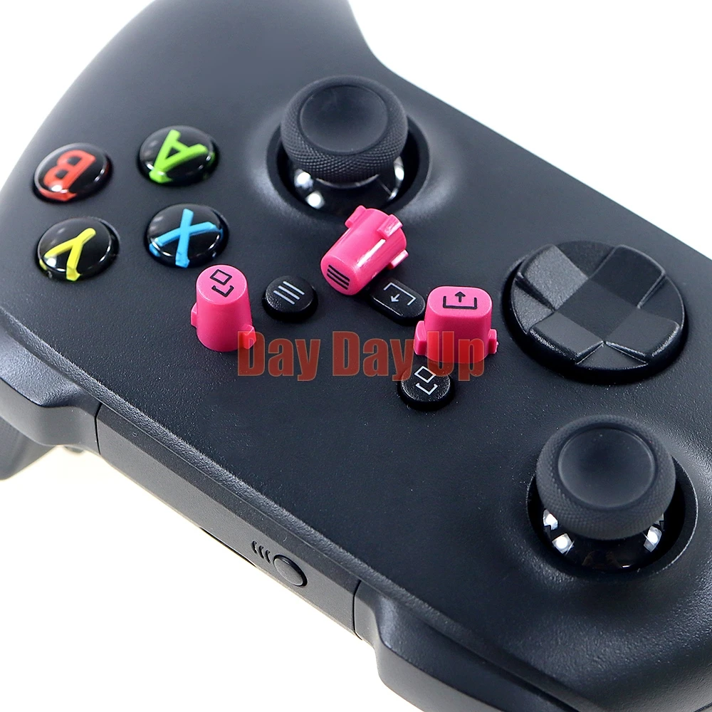 100 مجموعات استبدال مقبض اللعبة تحكم مشاركة اختيار القائمة الرئيسية بدء العودة إلى الخلف شعار مفتاح زر ل Xbox Series S X