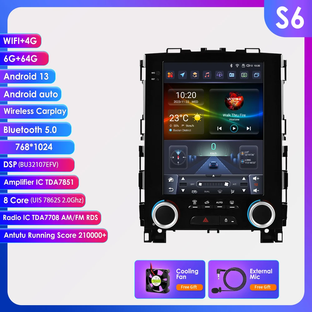 Auto Intelligente Multimedia voor Renault Megane 4 Koleos Samsung SM6 Talisman 2017-2019 Carplay 4G 9.7Inch WIFI 2Din Android 14