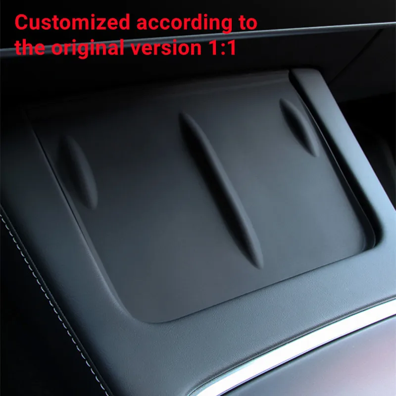 For Tesla Model 3 Y 2023 2022 2021 Silicone Wireless Charging Pad Non-Slip Mat Dust-Proof Charger Protect Cover Car Accessories