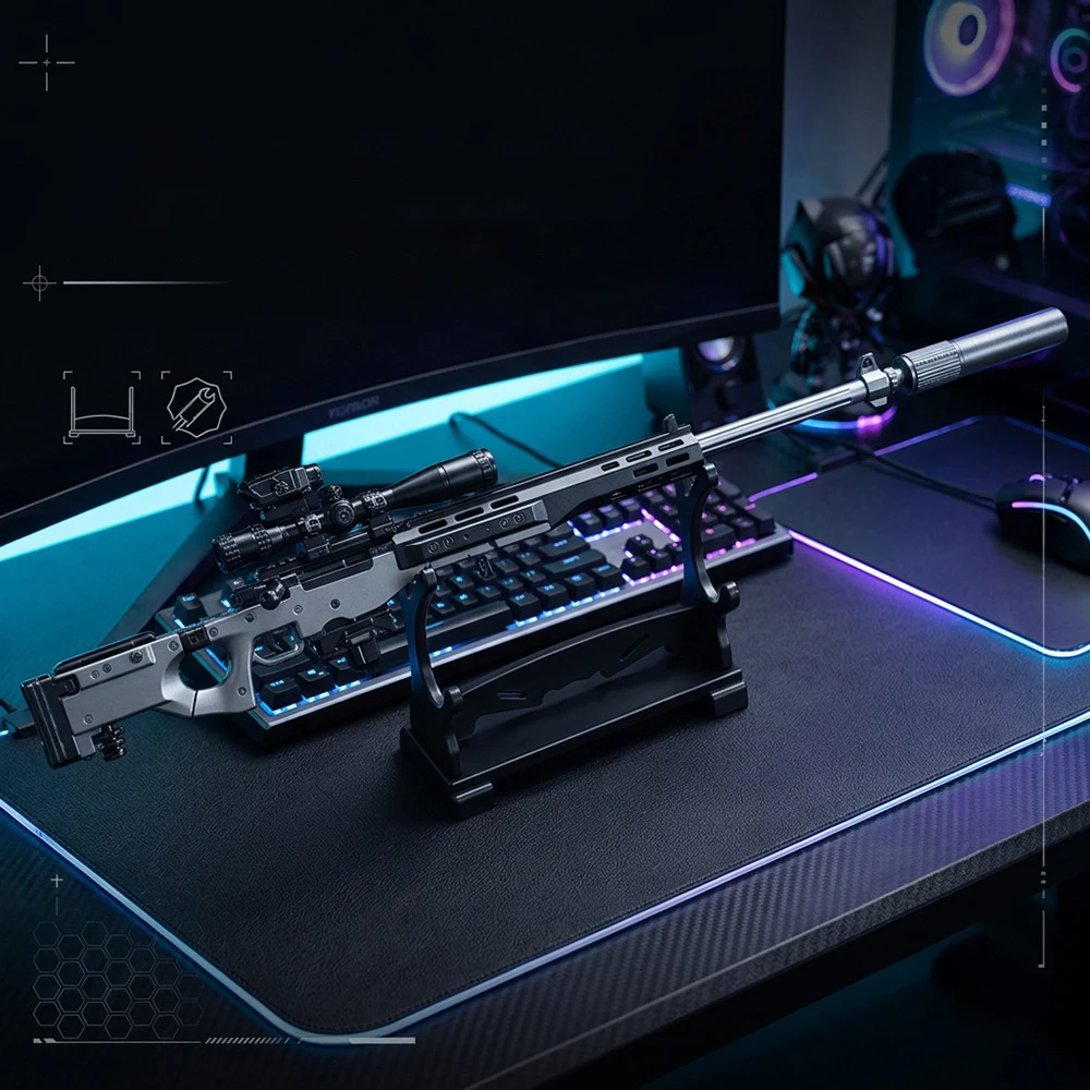 24cm Zinc Alloy AWM Sniper Rif - Action Figure Stand 评论和价格