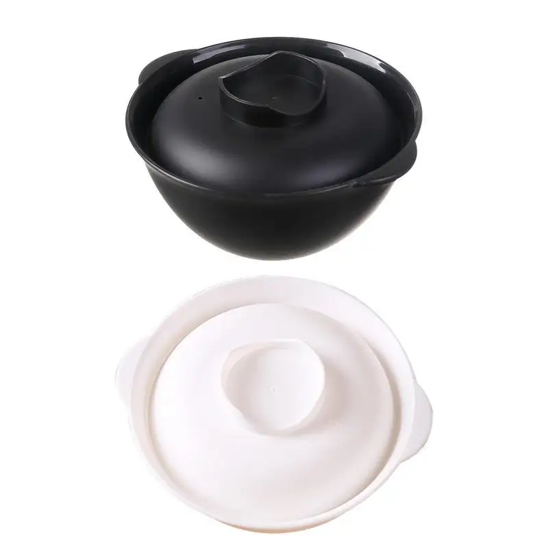 Cuenco de Ramen para microondas, recipiente de comida para Fideos en ebullición, cuenco de fideos Ramen instantáneos con tapa, diseño cubierto, accesorios de cocina