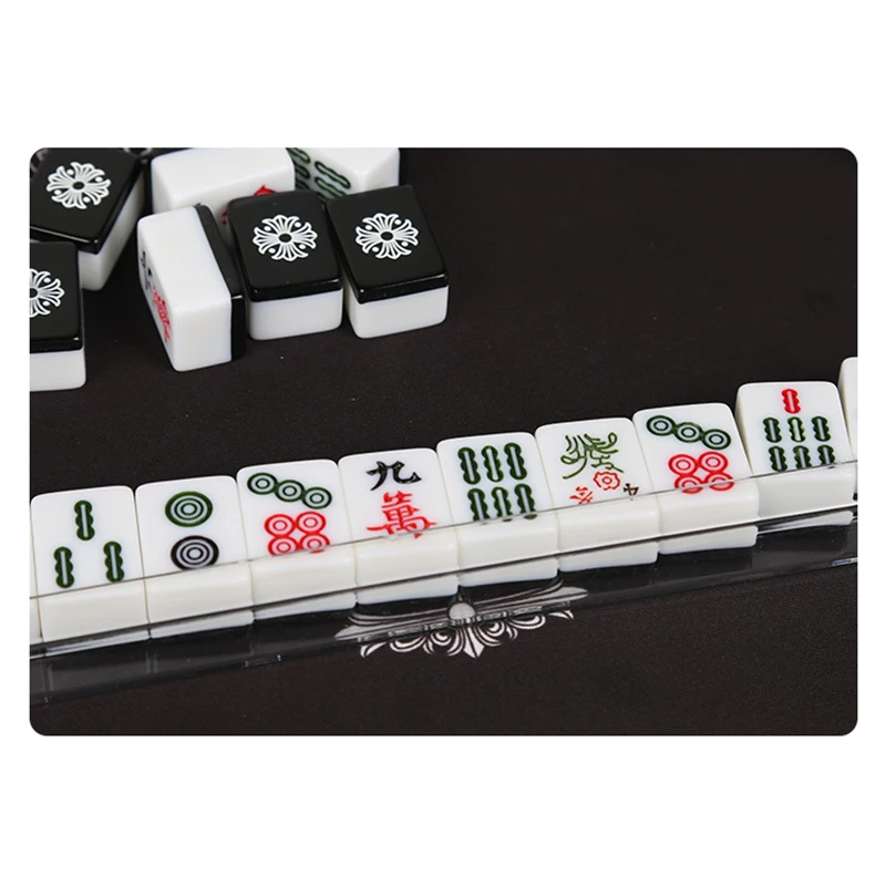 Mini 26mm Mahjong 144pcs melamine Hand-playing Home entertainment portable storage Outdoor Camping Travel funny nice Gift MJ76