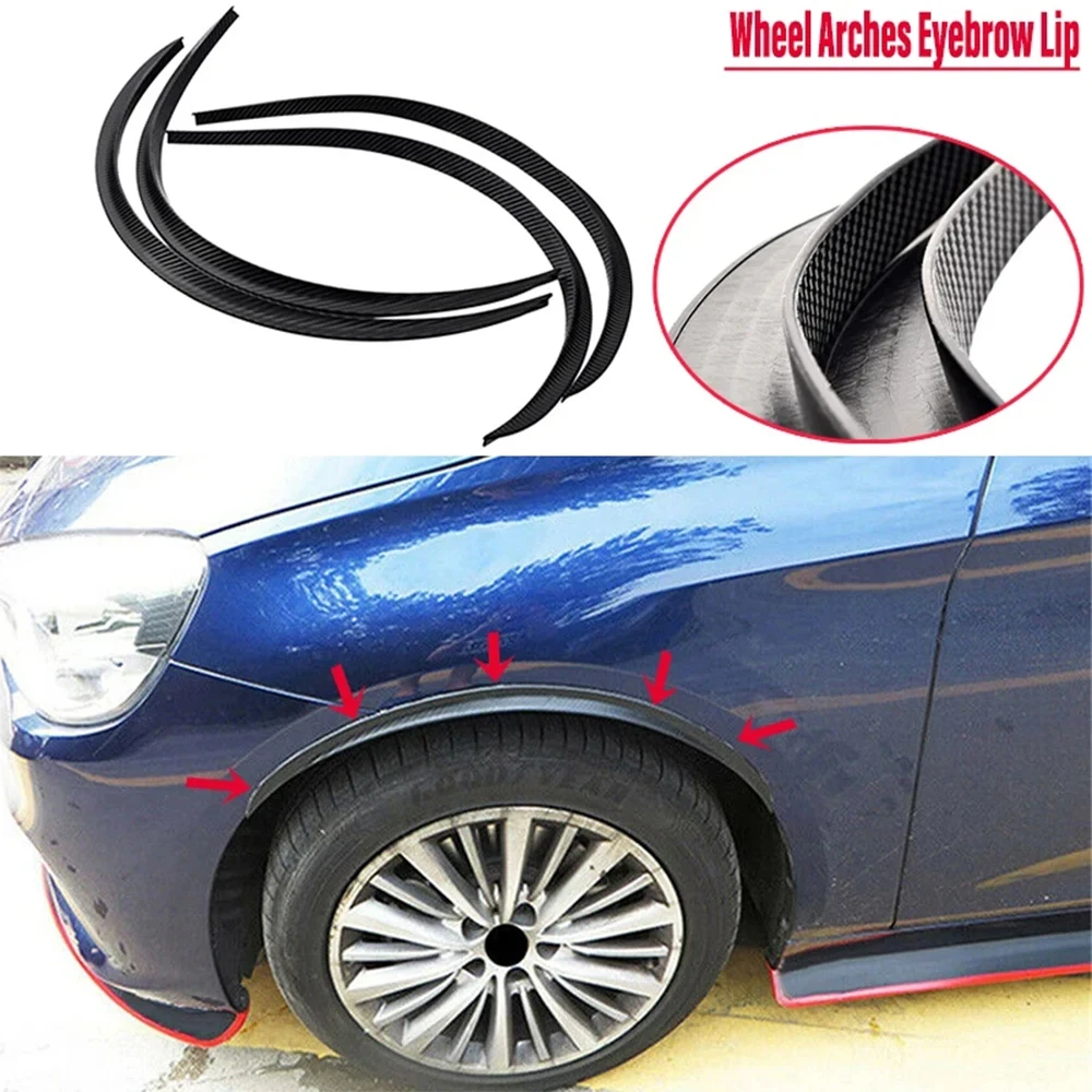 Universal Car Wheel Eyebrow Fender Wheel Arches Wing Expander Arch Eyebrow Mudguard Lip Body Kit Protector Cover Mud Guard Trim