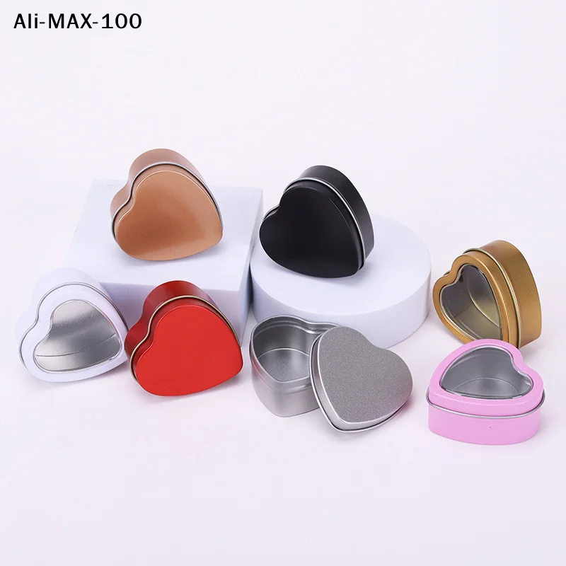 

【AyS】Подарочные коробки в форме сердца, жестяные банки в форме сердца с крышками, мини-шкатулки для украшений/коробки для специй