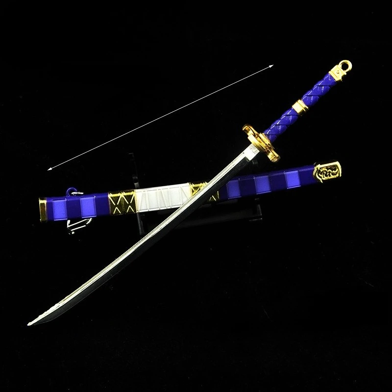 22 cm Neue Wadou Ichimonji Anime Figur Peripherie Requisiten Metall Modell Handwerkskunst Desktop Dekoration Ornamente Geburtstag Geschenk Spielzeug