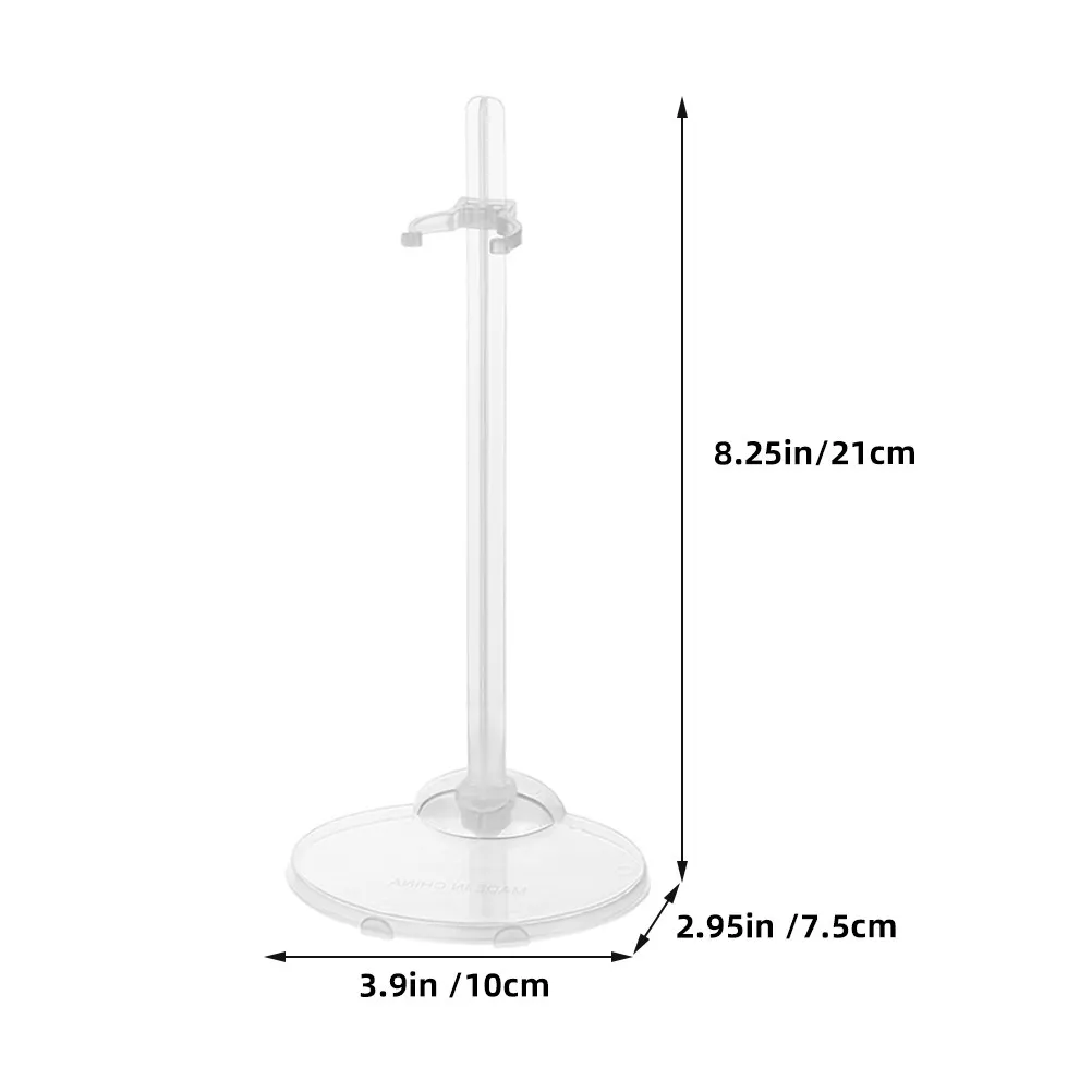 6 supporti per esposizione in plastica trasparente riutilizzabili, supporto per stoccaggio trasparente, supporto stabile, installazione facile, supporto creativo per
