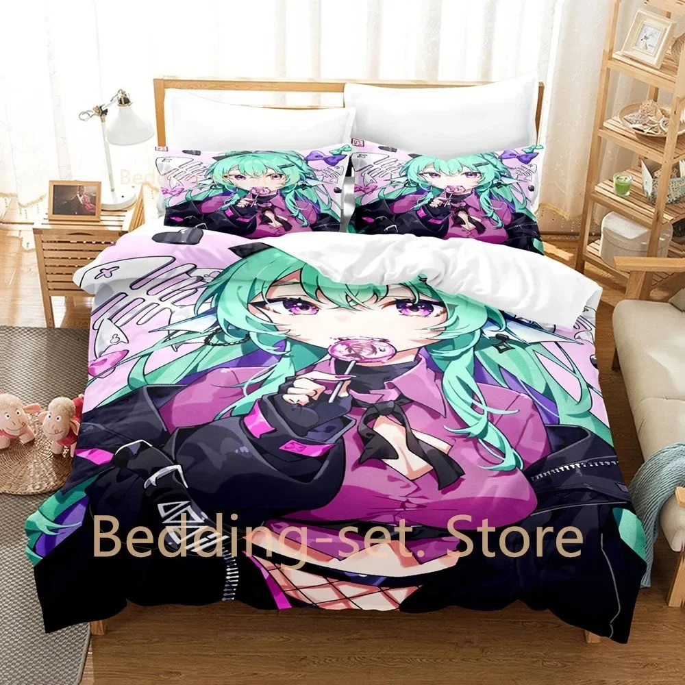2024 Finana Ryugu Bedding Set Single Twin Full Queen King Size Bed Set Adult Kid Bedroom Duvetcover Sets 3D Anime Bed Sheet Set - view 4