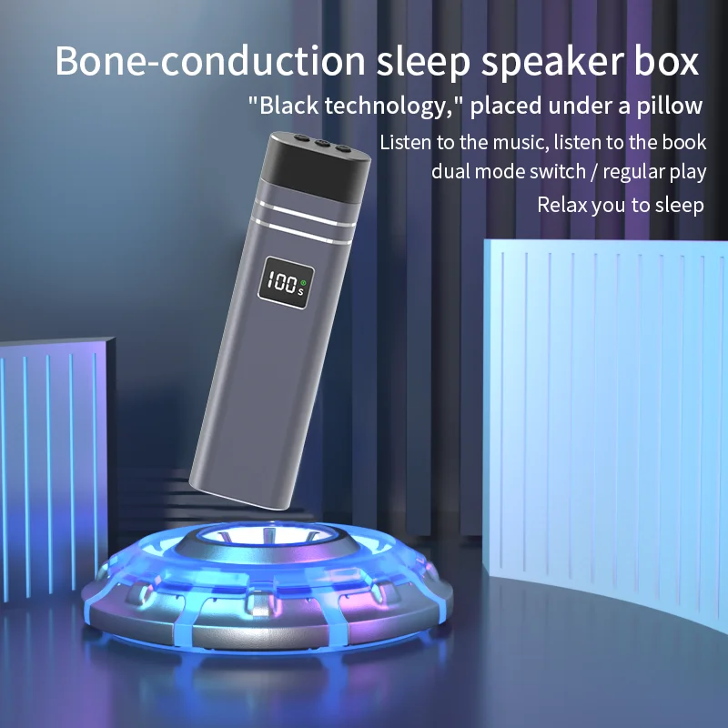 Bone conduction bluetooth speaker under the pillow sleep speaker sleep treasure mini bluetooth audio