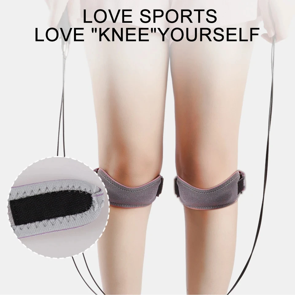 1Pcs Adjustable Patella Kneecap Band Silica Gel Knee Tendon Strap Protector Knee Pad Running Sports Cycling Gym Knee Support