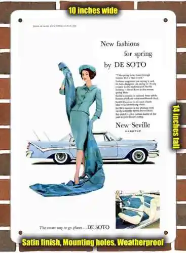 Metal Sign - 1959 DeSoto Firedome Seville - 10x14 inches