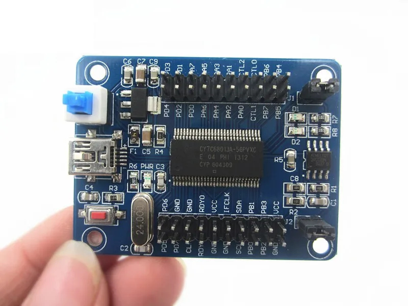 IEZ-USB FX2LP CY7C68013A USB основная плата макетная плата USB логический анализатор I2C последовательный