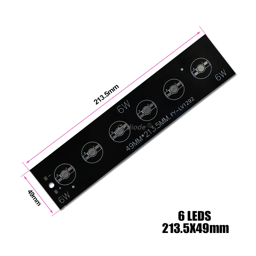 1-10pcs 1W 3W 5W LED Aluminum Base Plate 130mm 150mm 300mm 400mm 500mm 595mm PCB Board For 1 3 5 7 10 12 15 W Watt Light Beads