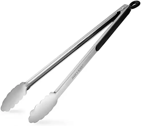 

17" Extra Long Stainless Steel BBQ Grill Tongs for Cooking & Barbecue – Durable Grilling Tools