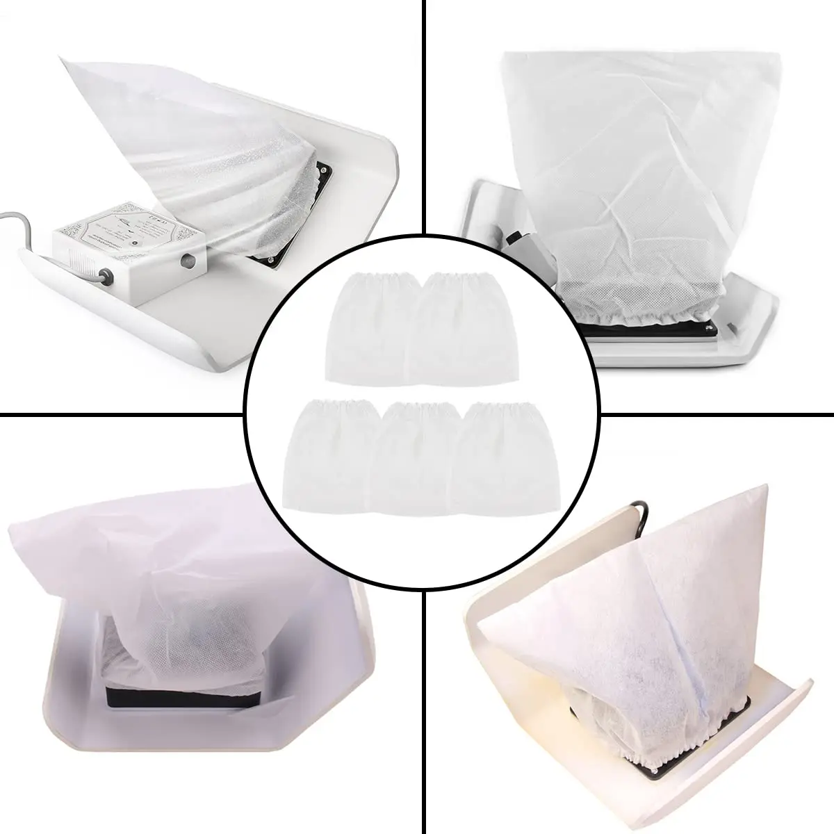 10 pçs reutilizáveis não-tecido sacos de substituição do vácuo do prego para aspiradores da arte do prego saco de armazenamento universal arte do prego vácuo limpo