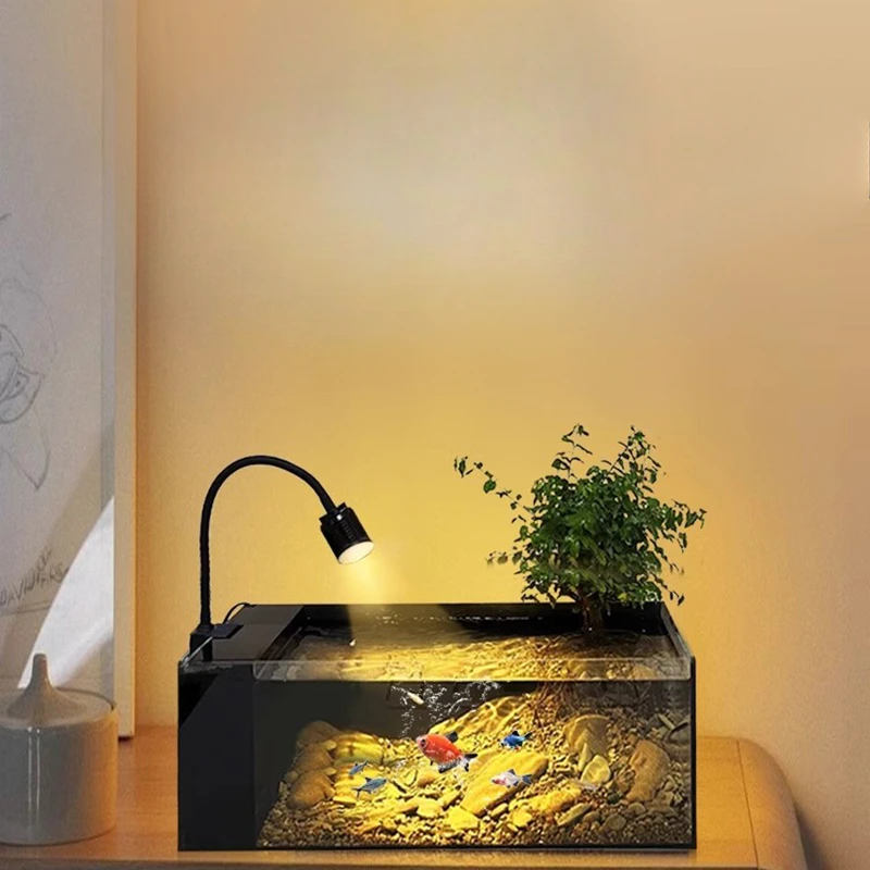 Luxury Simple Design Aquariums Glass Desktop Living Room Originality Aquariums Ornamental Fish Tanks Pet Products Acquario LLAQ