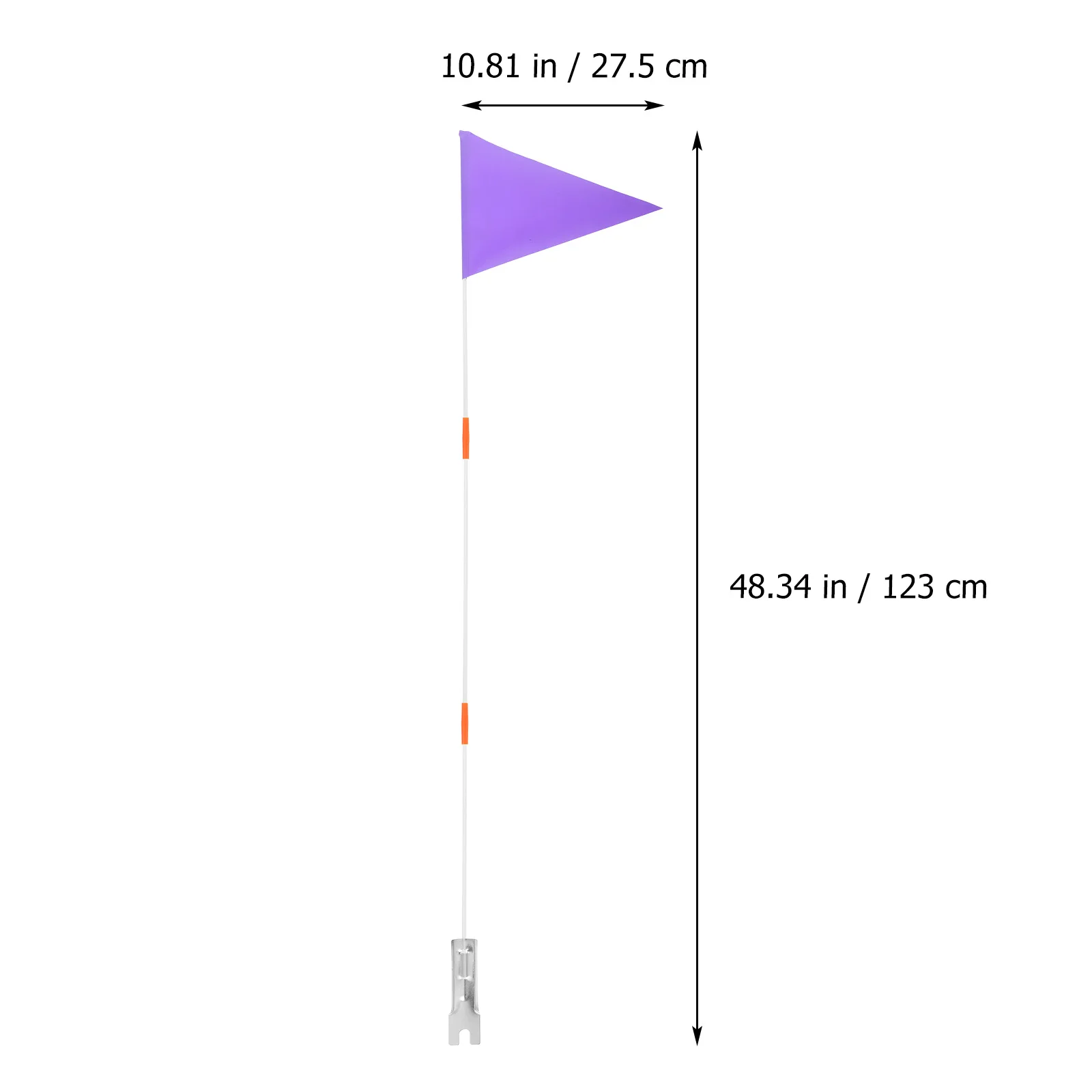 

Fiberglass Bike Flags Reflective Safety Wind Resistant Durable Easy Install Outdoor Bicycle Stem Pole Dirt Mount Child