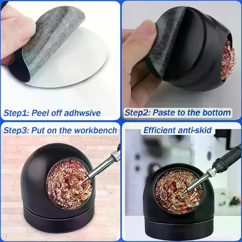 Diy Electronics Holder - 구리 코일이 있는 철 팁 청소