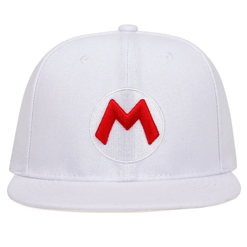 Super Mario Bros Letter Embroidery Baseball Caps for Women Men Cartoon Sport Visors Snapback Cap Hip Hop Hats Adjustable Sun Hat