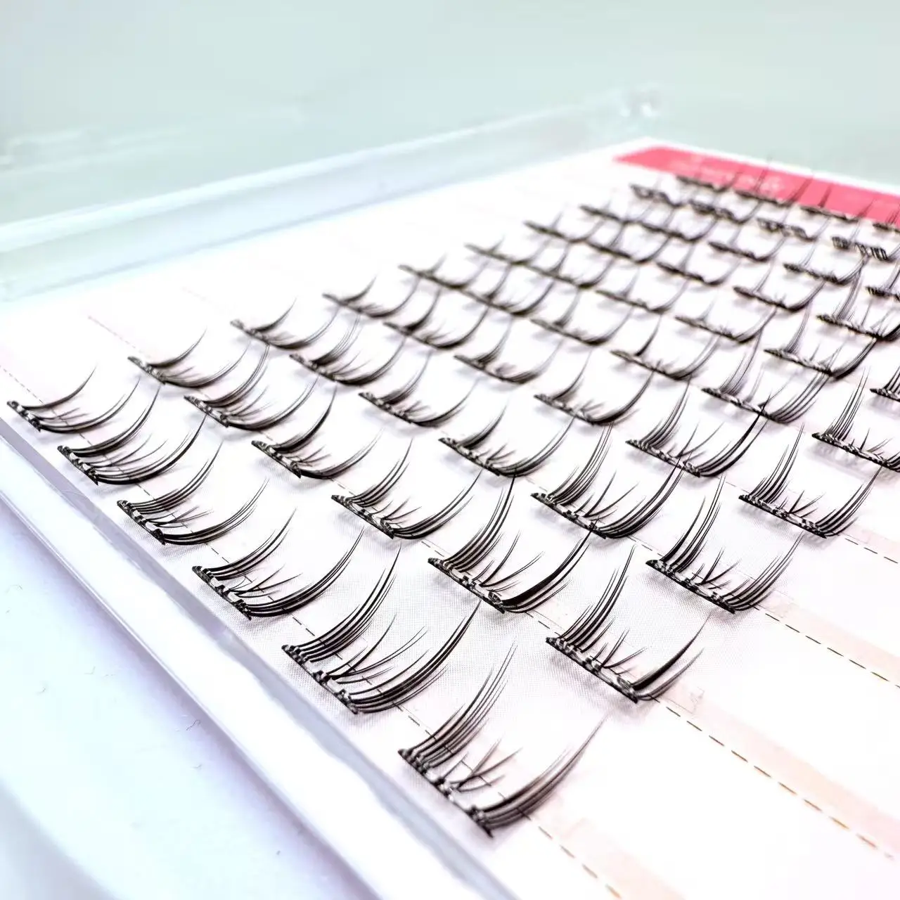 Venda quente de cílios postiços sem cola fáceis de aplicar para iniciantes