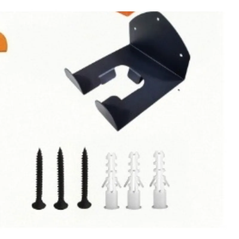 Garden Electric Tool Wall-Mounted Garage Multi-Functional Shovel Bicycle Storage Hanging Metal Shelf, Weeder Shelf