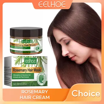 로즈마리 헤어 마스크 탈모 방지 대머리, 두꺼운 손상 복구, 두피 트리트먼트, 반짝이는 부드러운 영양 모발 성장 크림 