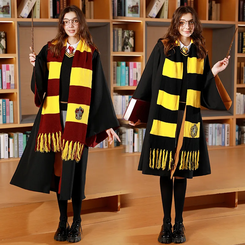 Shawl Gryffindor Slytherin Thickened Warmth Halloween Party Cosplay Scarf Decoration Gift Toy Around Harris Movies view 2