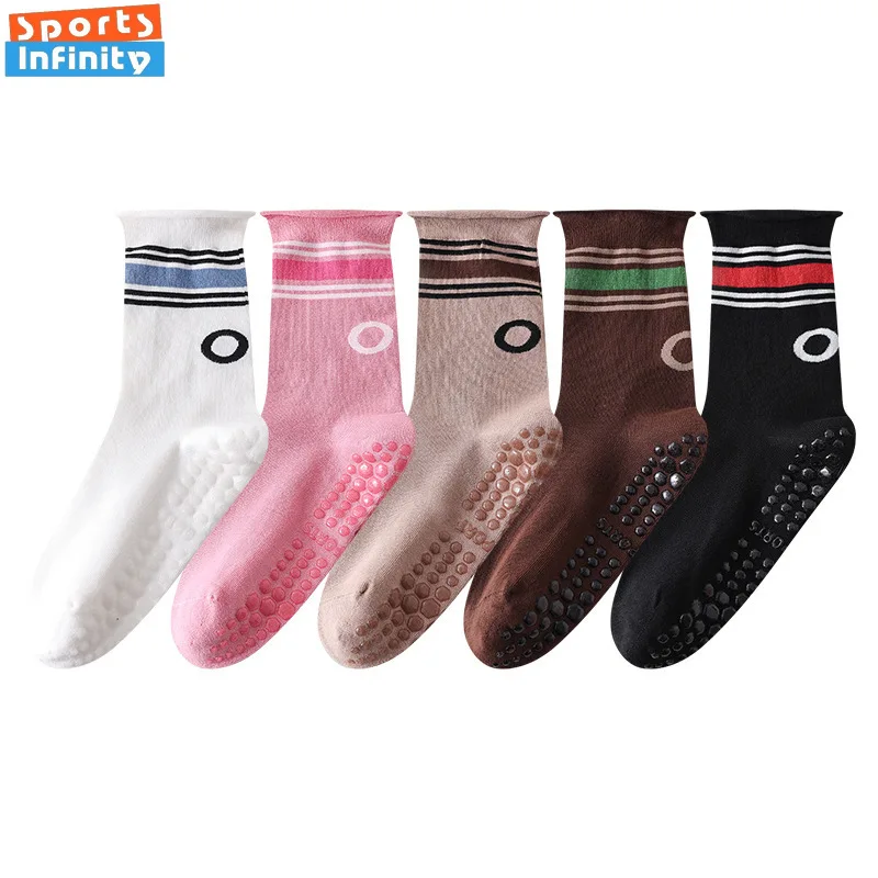 Nuevos calcetines profesionales de Pilates, calcetines de Yoga para mujer, calcetines antideslizantes de algodón que absorben el sudor, calcetines deportivos sin hueso para baile interior y Fitness