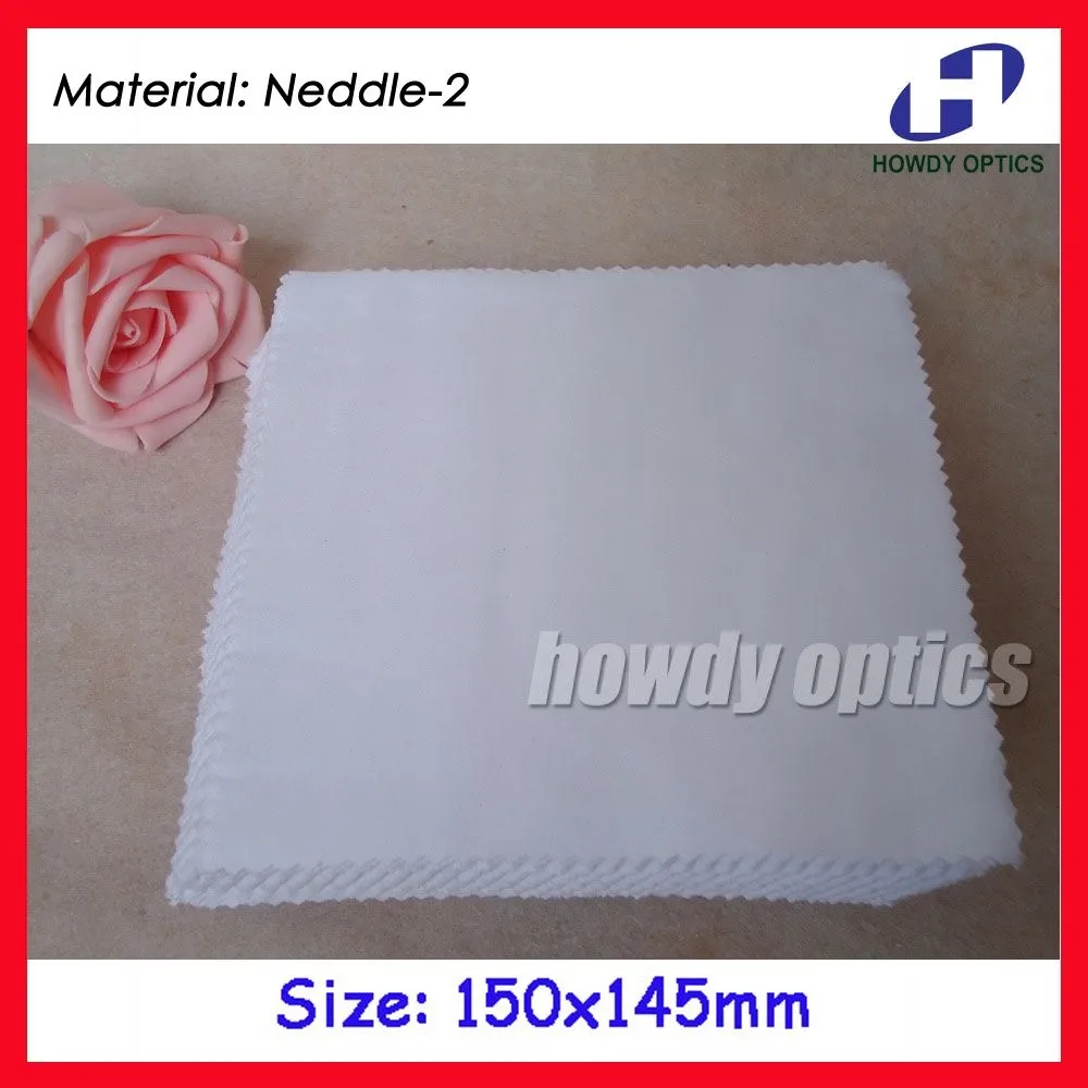 (HM-6) 175gsm White Eyeglasses Microfiber cleaning cloth 15x14.5cm lens cleaning cloth