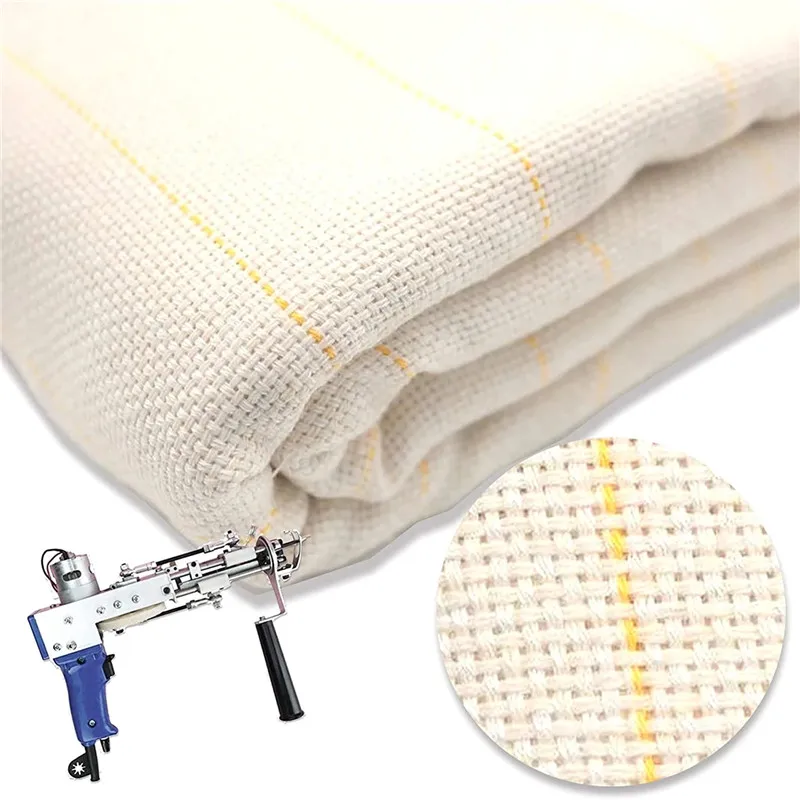 Monk Cloth Tufting Cloth Marked Lines Woven for Making Garments DIY Monk Cloth Carpet Tapestry Rug Making Needlework