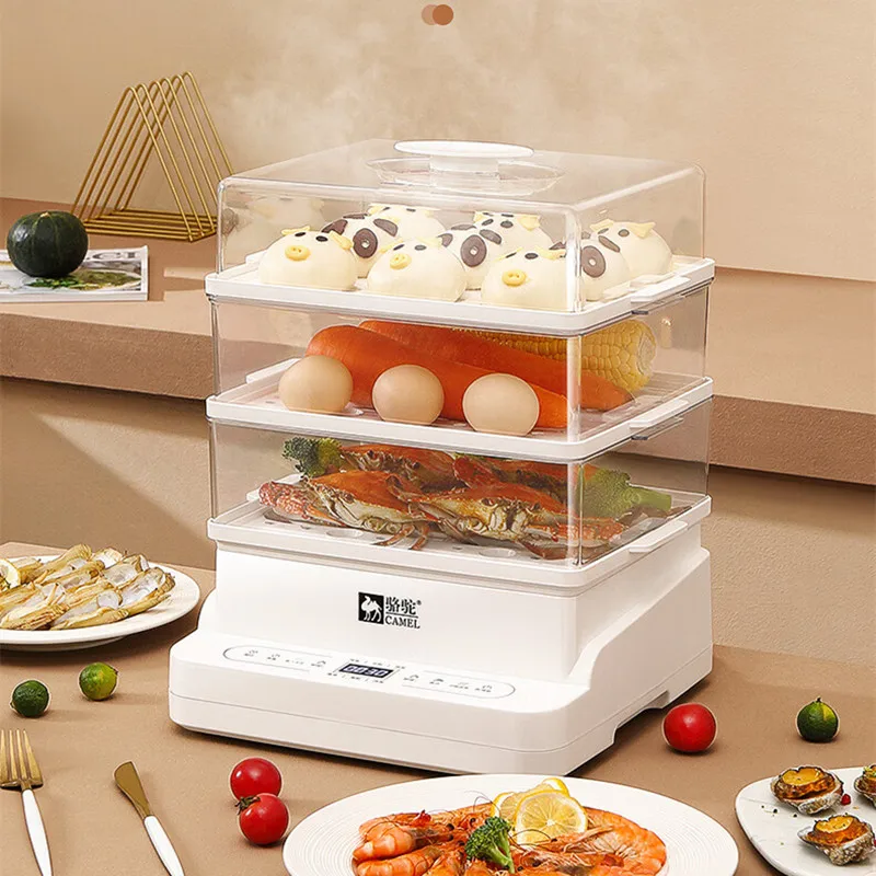 24L Steam Cooker Electric Steamer Electric Steamer Electric Boiler Scheduled Electric Steamer Food Warmer 220V