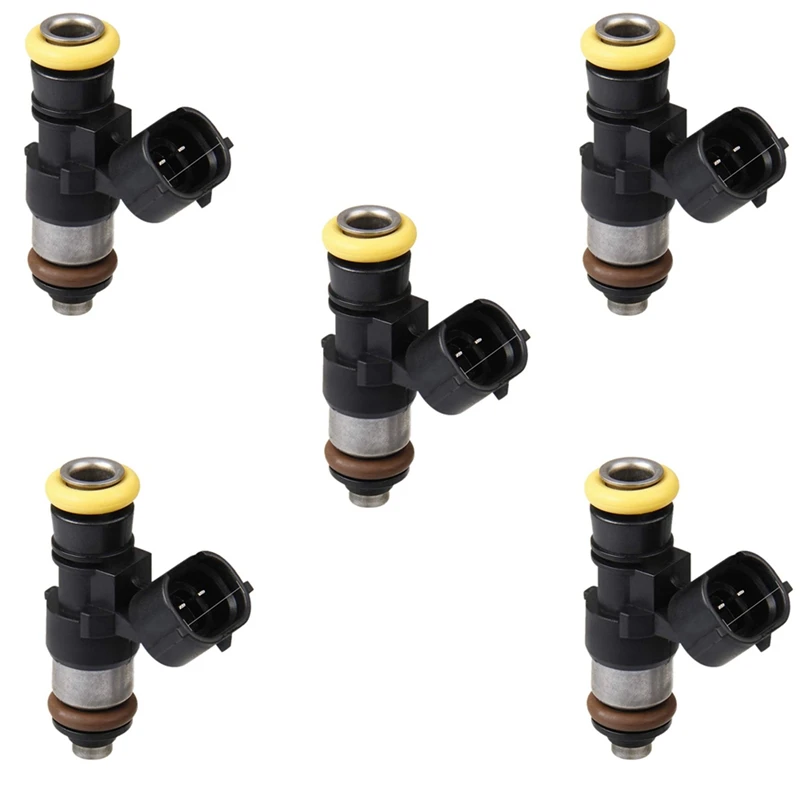 5X Fuel Injector High Impedance 210Lb 2200Cc Gas Petrol Methanol 0280158821