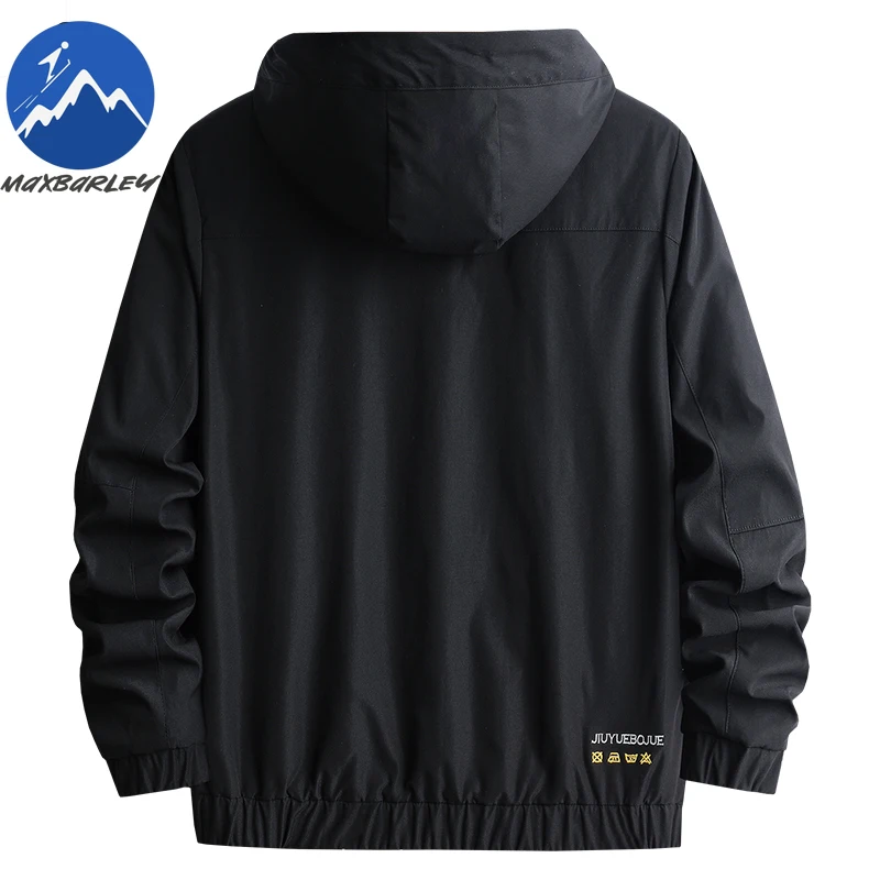 Cargo Jacket Men 2025 Spring Autumn Trendy Casual Embroidered Hooded Coat Plus Size 8XL Fashion Sports Pocket Windbreaker Coats - Image 5