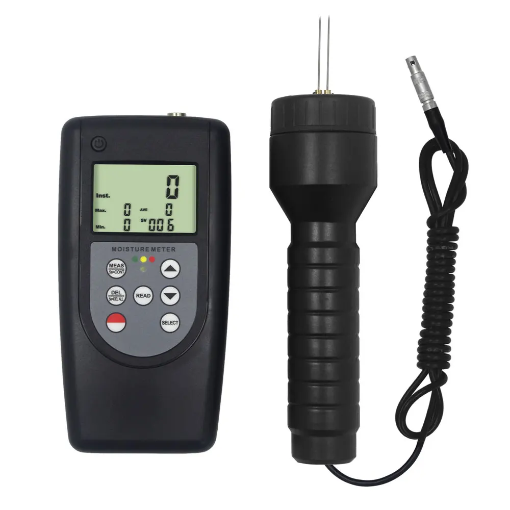 

Multi Functional Cigarette Moisture Meter MC-7828CIG Pin Type 0~80% Range moisture Tester