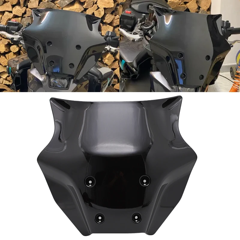 

MT09 ветровые дефлекторы лобовое стекло регулируемый кронштейн ветрового стекла для YAMAHA MT09 MT-09 mt09 2024 аксессуары для мотоциклов