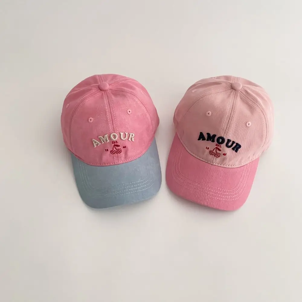 

Letter Embroidered Children Baseball Cap Thin Breathable Sunshade Cap Casual Multicolor Duck Tongue Hat Outdoor Activities