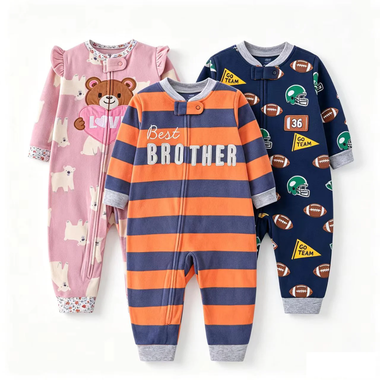 2026 New Winter Baby Rompers Clothes Zipper Fleece Warm Kids Girl Pajamas Outfit Unicorn Cartoon Jumpsuit Boy Girl Clothing