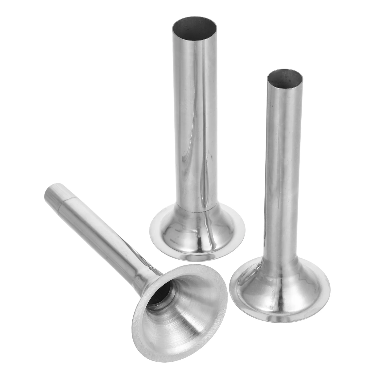

3pcs Stainless Steel Sausage Stuffer Tubes For Meat Filling Diy Sausage Making Kit Home Kitchen Use Manual Filler Tool