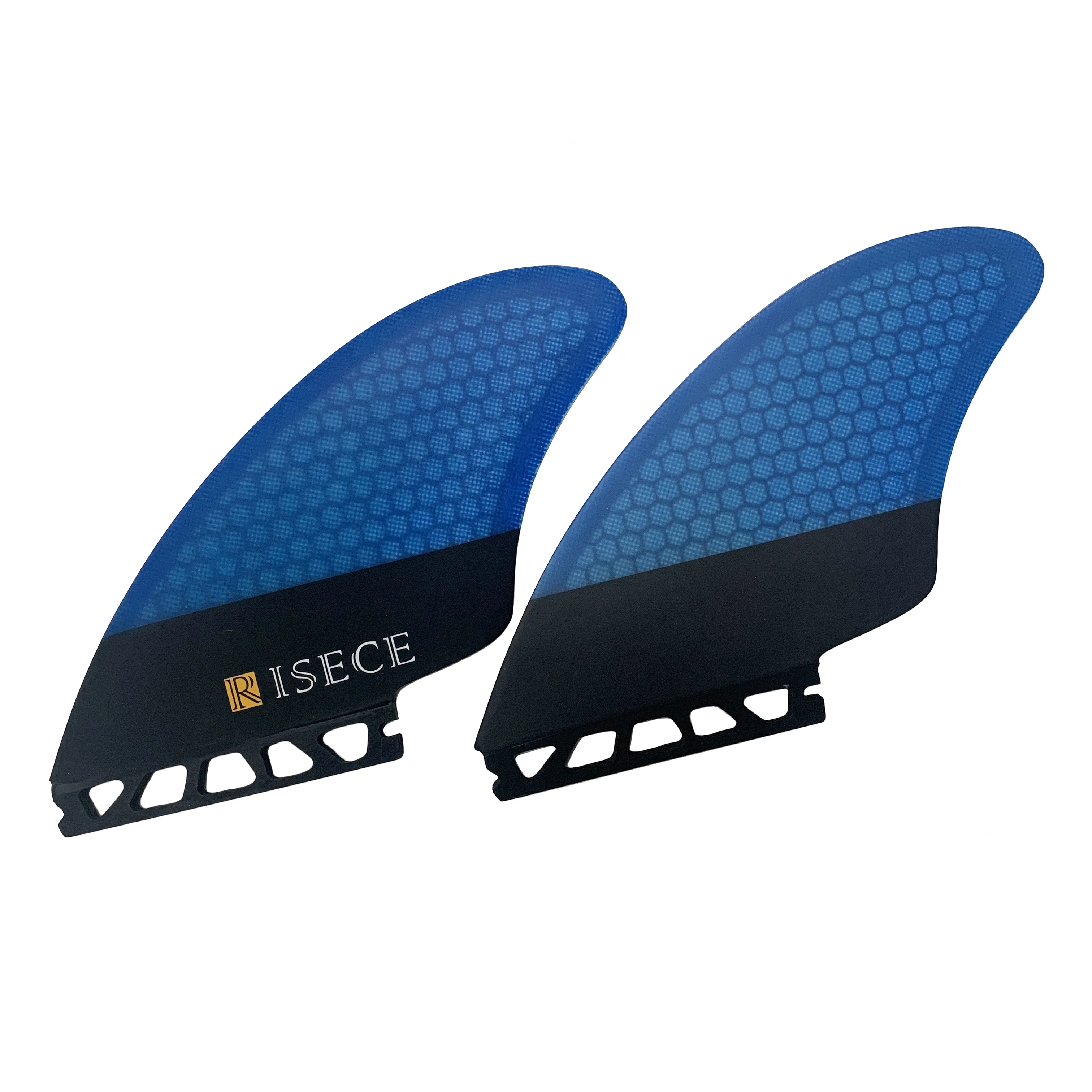 Honeycomb Quilhas Surfboard Keel Twin Fins Single Tab Honeycomb Surf Keel Fin Performance Fiberglass Twin Fins Keel 2PCS/SET