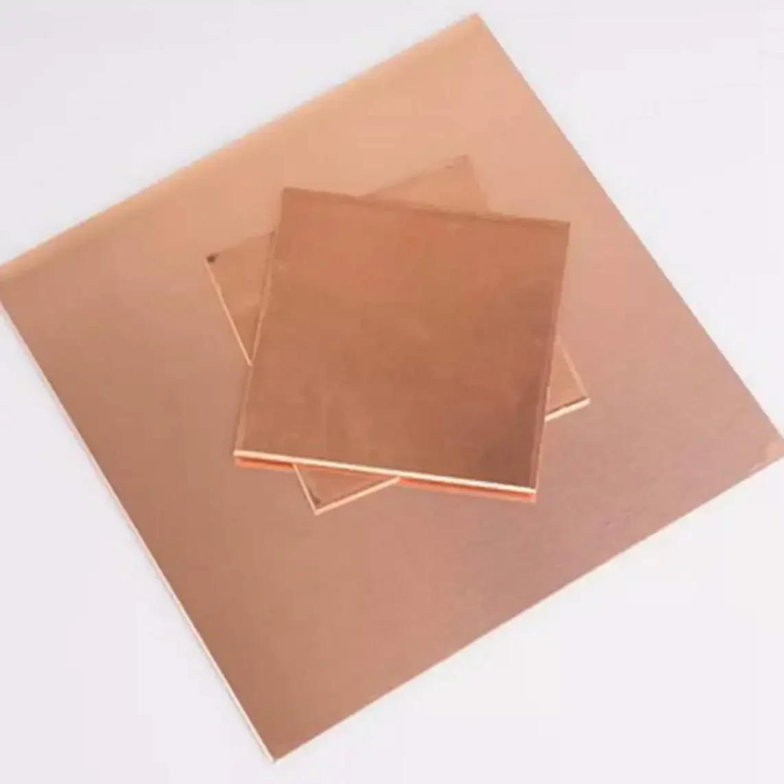 2pcs 99.9% Pure Copper Sheet Plate 18/20/24 Gauge 100x100mm, 4