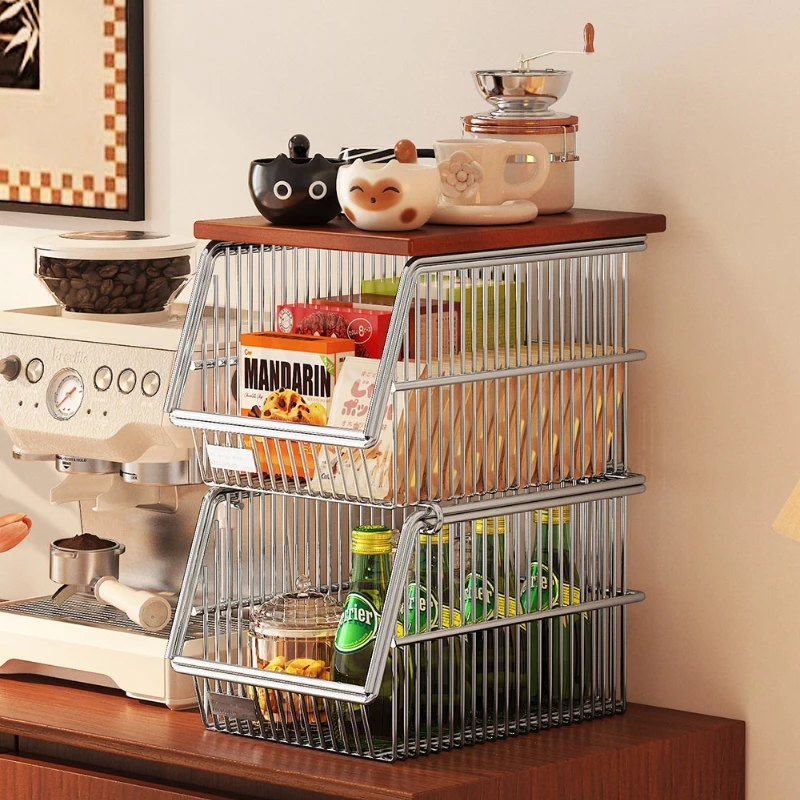

304 Stainless Steel Kitchen Storage Rack Corner Shelf Narrow Space Organizer Countertop Fruit Vegetable Holder Space Saving