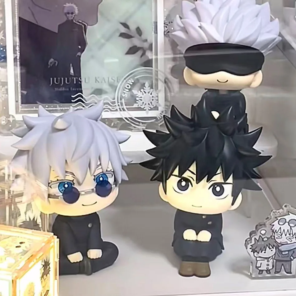 Juego de 5 Figuras de Jujutsu Kaisen, Lindas Figuras de Yuji Itadori y Gojo Satoru, Versión Q Figuras de Acción de PVC, Muñecos de Anime, Juguetes Coleccionables, Regalo