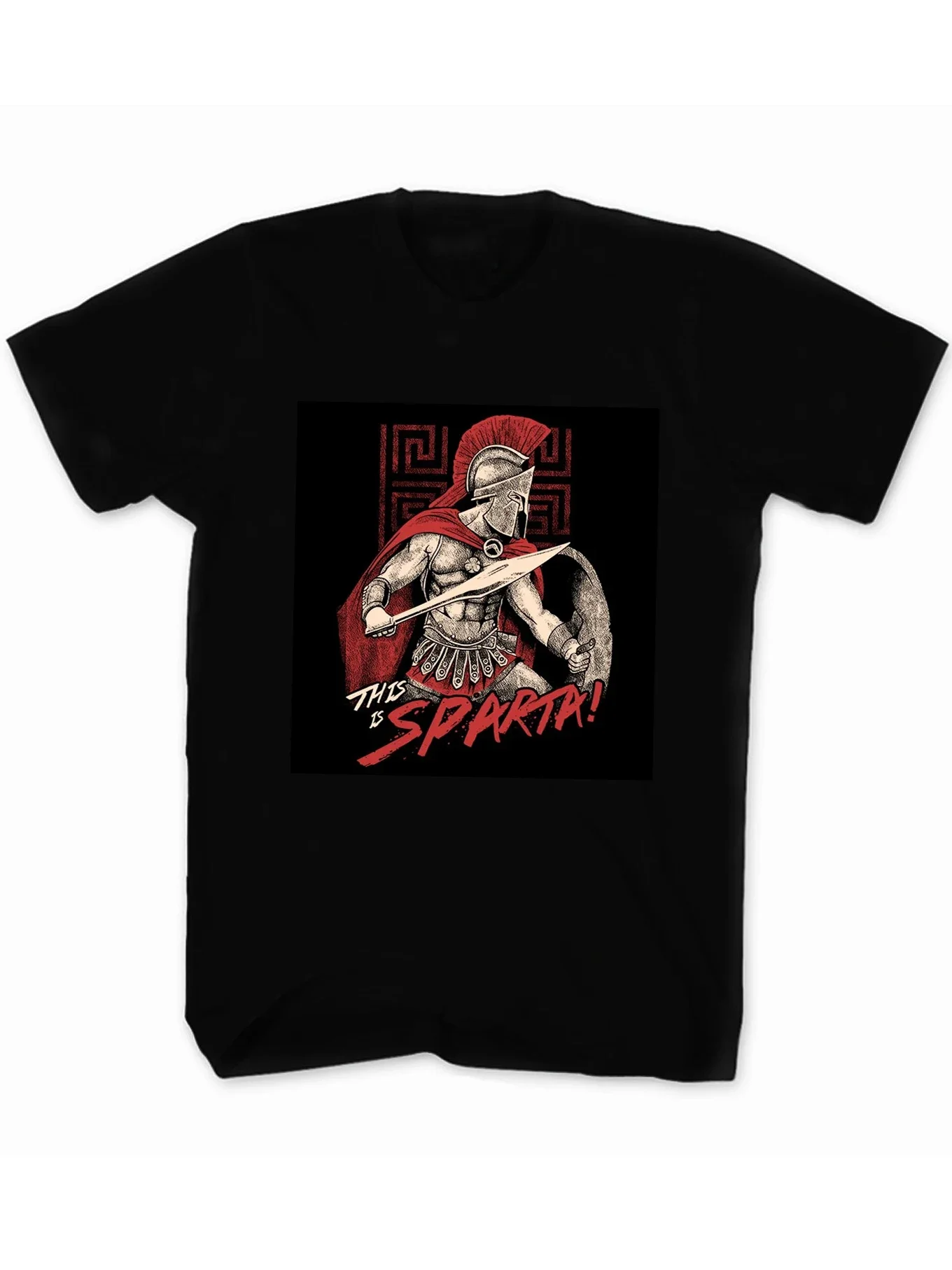 This Is Sparta T-Shirt New 100% Cotton Short Sleeve O-Neck T Shirt Casual Mens Top