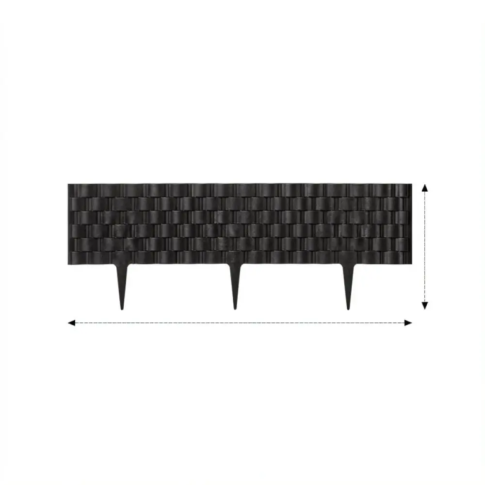 Interlocking Plastic Garden Fence Lawn Edging Border Decorative Outdoor Landscape Panel Yard Pathway Protection Fencing