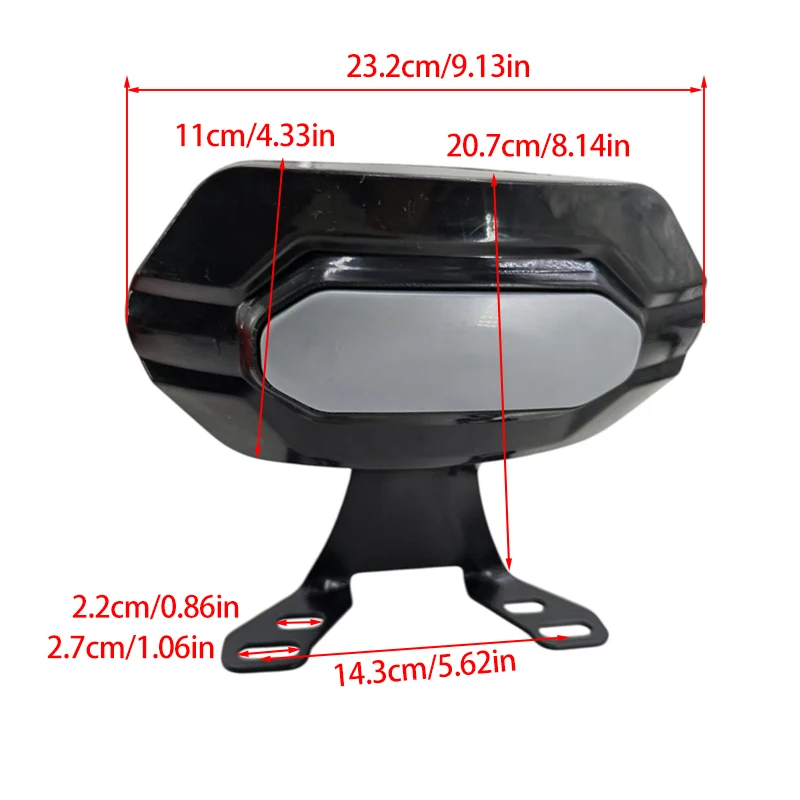 UNIVERSAL MOTORCYCLE REAR BACKREST PASSENGER SEAT BACK REST FOR SCOOTER PEDAL BIKE view 2