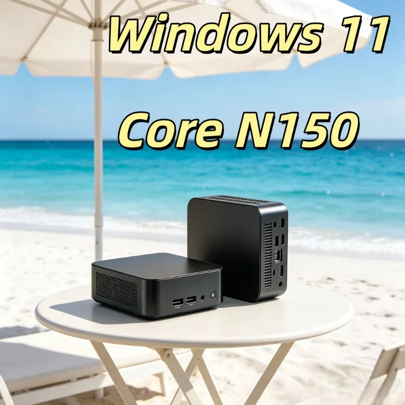 

Portable Mini PC with Intel Core N150, 16GB SSD, Win11 OS, WiFi6 & 4K Support, User-friendly Device for Casual and Regular Home