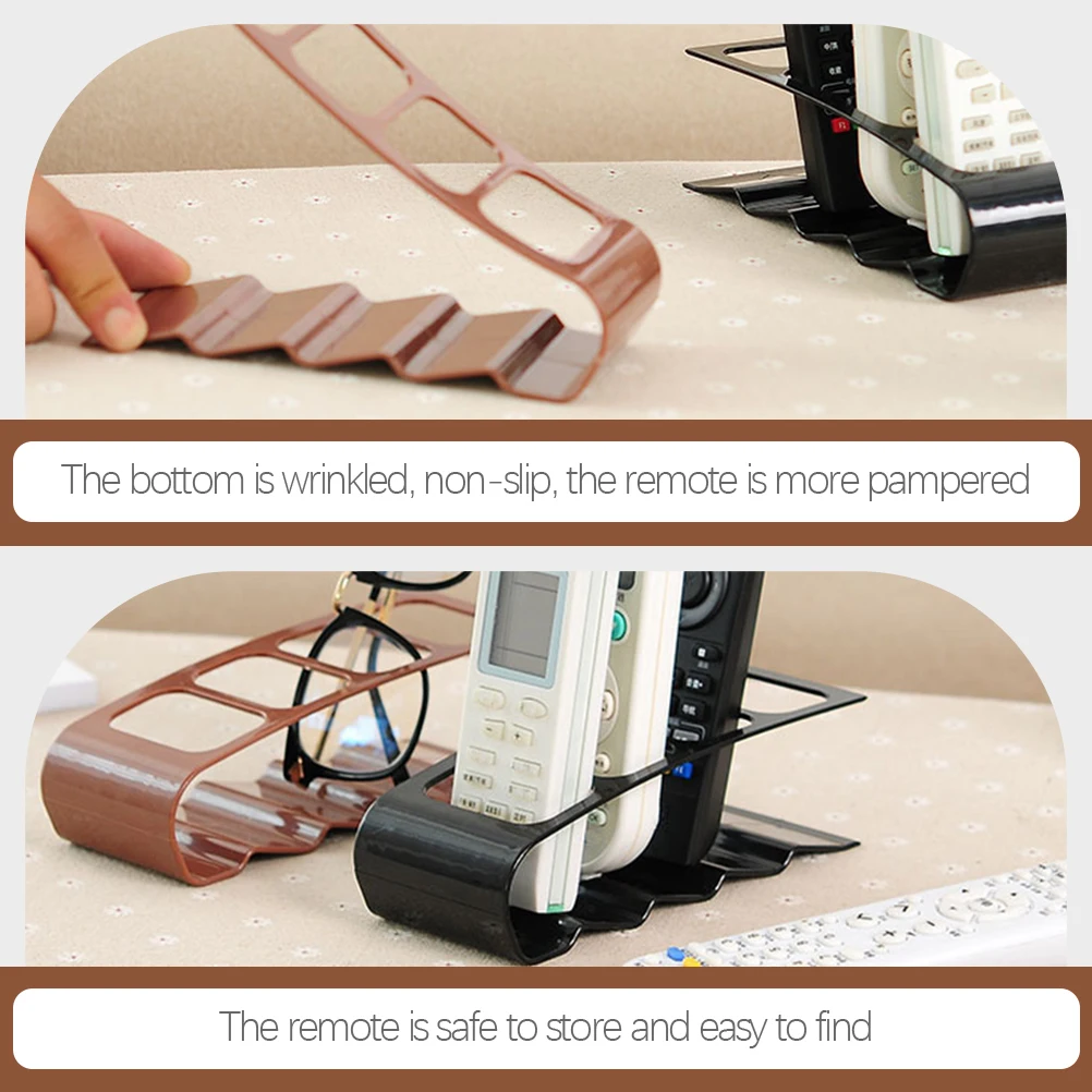 

2pcs Remote Control Holder Desk Organizer Storage Rack Table Counter Nightstand Living Room Space Saving