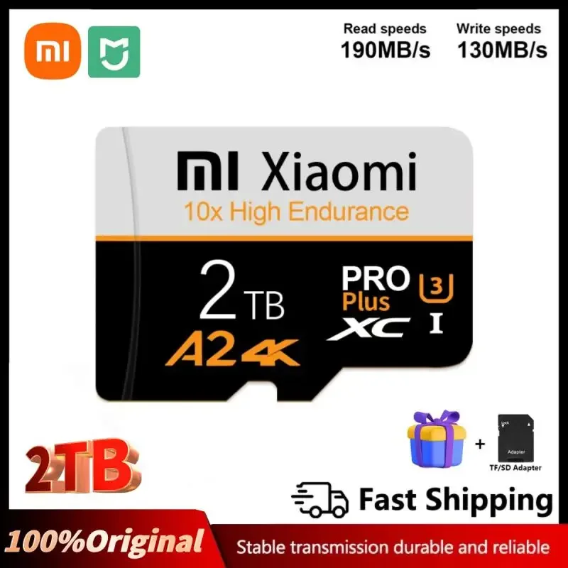 

Xiaomi Mijia 2TB 1TB SD Memory Card 512GB 256GB A2 U3 Micro TF SD Card 128GB High Speed MLC TF Card For Nintendo Switch Ps4