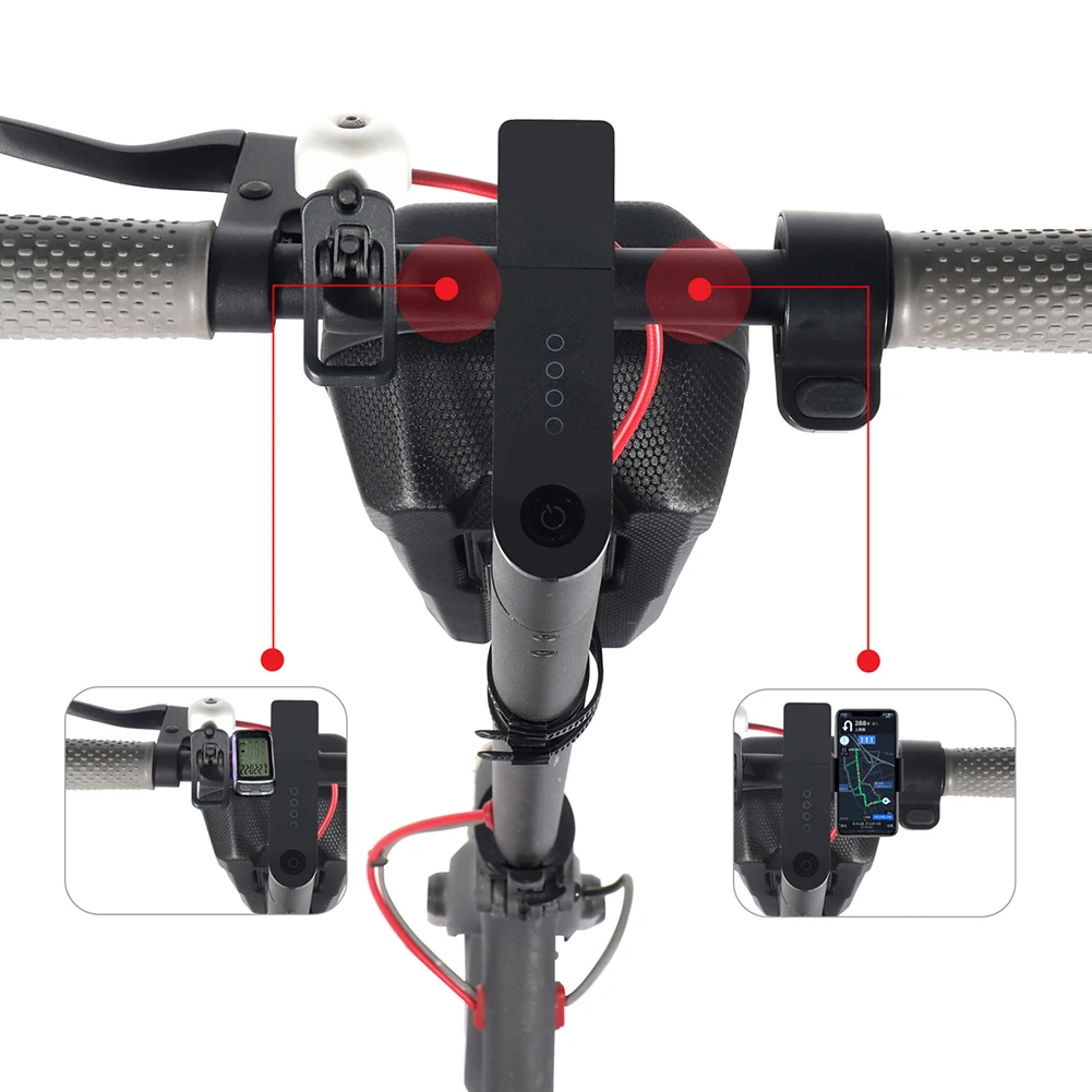 Bolsa para scooter elétrica 4l, acessórios, à prova d'água, eva, casca dura, armazenamento para xiaomi m365, bolsa frontal, peças de bicicleta